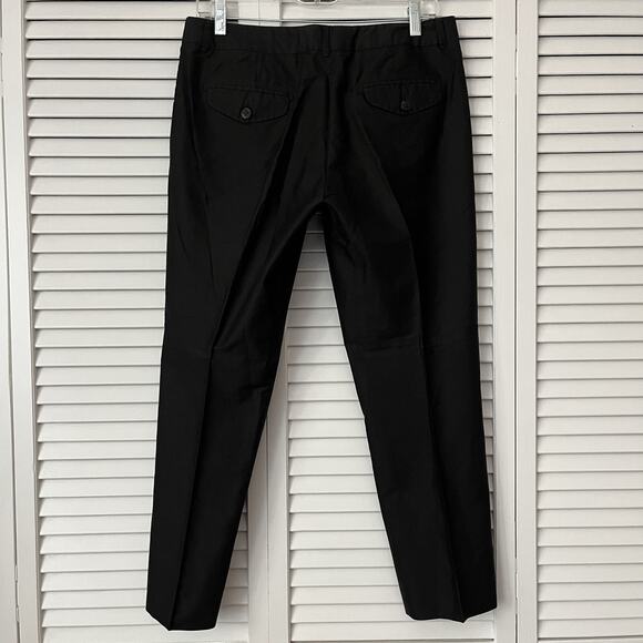 MaxMara S'MaxMara brown 100% cotton straight leg chino pants, mid-rise, size US6 - Picture 4 of 11